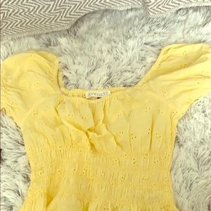 pastel yellow top